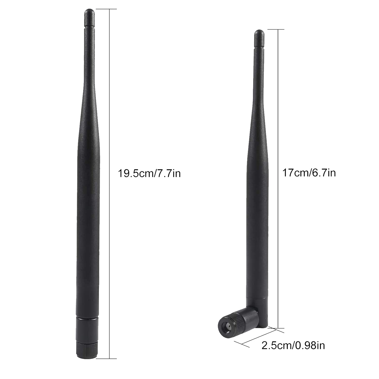 5pcs Dual Band WiFi 2.4GHz 5GHz 5.8GHz 6dBi MIMO RP-SMA Antenna maschio per router WiFi Scheda di rete wireless Adattatore USB Sicurezza Telecamera IP Monitor di videosorveglianza