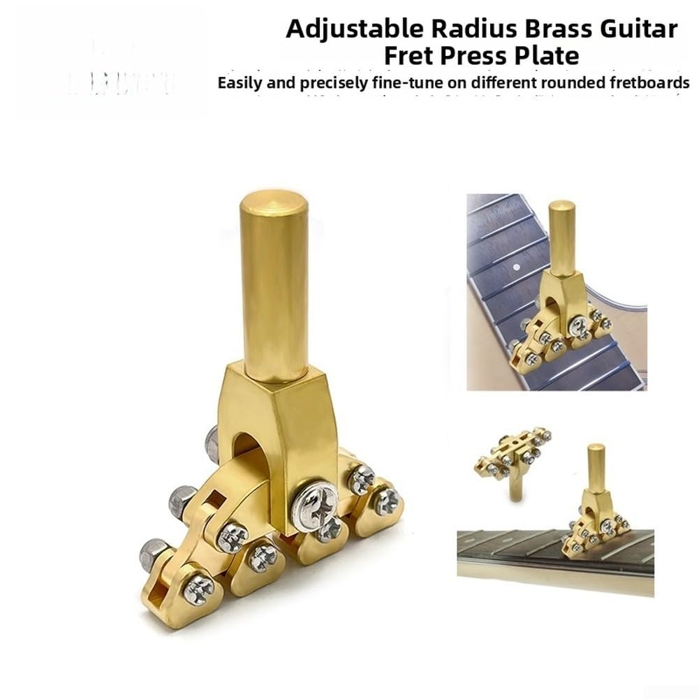 para herramienta Ajuste Trastes Guitarra Radio Variable para latón | Radio ajustable, curvaturas varias, para latón , nivelación precisa, para cuidado instrumentos