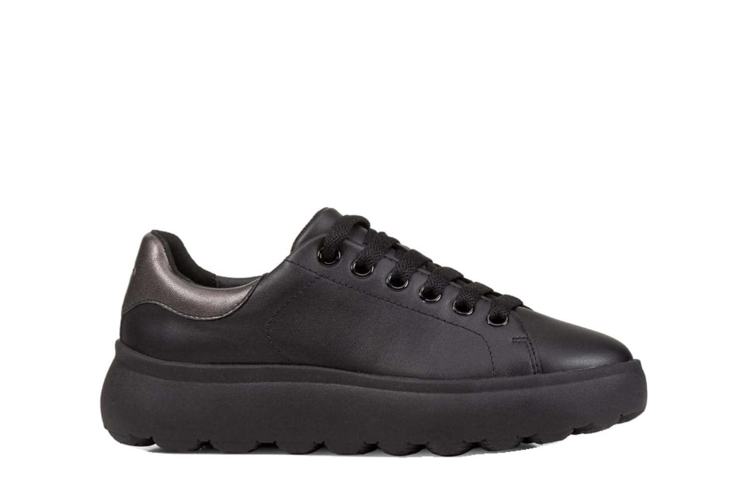 Geox Women D Spherica Ec4.1 D Sneaker, Black Gun, 7.5 UK