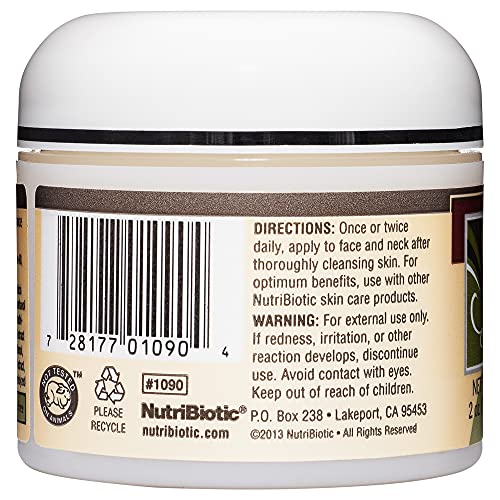 Nutribiotic – Antioxidant Properties Face Cream, 2 Oz With Gse | Deep Moisturizing With Aloe, Botanical Oils, Dmae, Tocotrienols, Vitamin C Ester, Alpha Lipoic Acid | Natural Fragrance | Paraben Free #TOP1