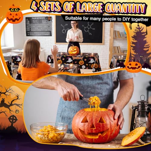 Image of Tioncy 6 Set Complete Halloween Pumpkin Carving Kits Tools Set Bulk
