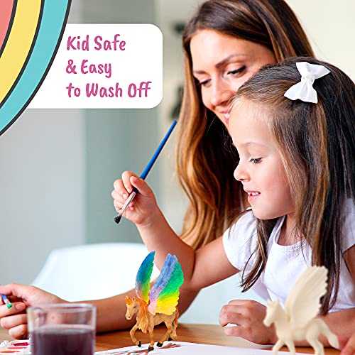 Image of Unicorn Painting Kit for Girls - STEM Certified Unicorn Craft for Girls Ages 4-6 & up- Paint Your Own Arts and Crafts Includes 2 DIY Headbands & 8 Kids Painting Crafts for Fun Screen-Free Play