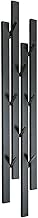 DanDiBo 96612 Wall Coat Rack with 8 Hooks Narrow Hallway Coat Rack Modern Hook Rack Coat Hooks Black Metal