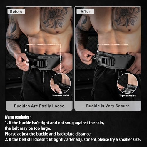 Lever Lifting Belt for Man and Women, Weightlifting with Adjustable Heavy Duty Buckle, Professional Weight Lifting Belt - Image 2