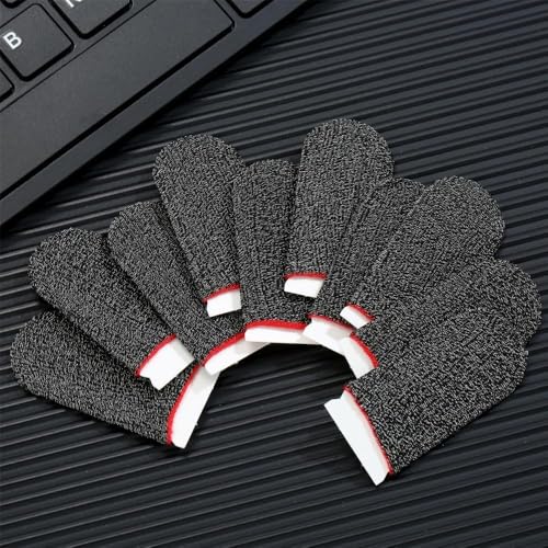 Image of TOCOL for 10 Pieces Gaming Finger Sleeves Perfect Touchscreen Glide Thumb Sleeve for Mobile Games