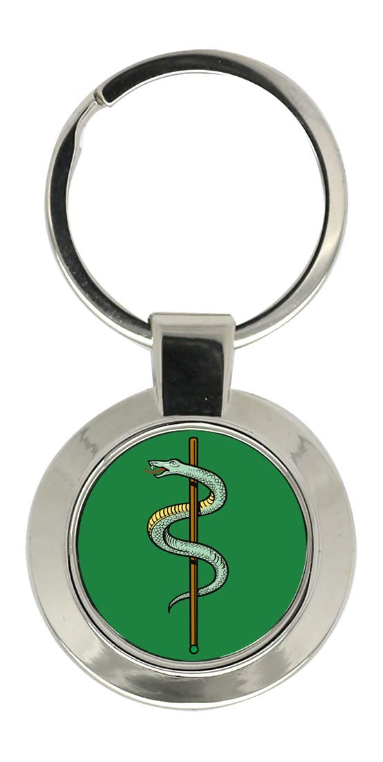 Giftshop UK Medicine Symbol Asclepius-Esculape Rod Key Ring