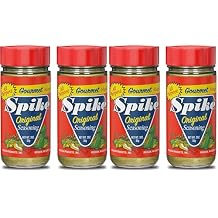 Spike Original All-Purpose Seasoning Salt, Herb, Veggie & Spice Blend 4-Pack MSG-Free Seasonings & Spices, 3 Oz Ea