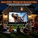 Leinwand Beamer 120 Zoll（265 x 150 cm） 16:9 HD,waschbare Milchseide Stoff