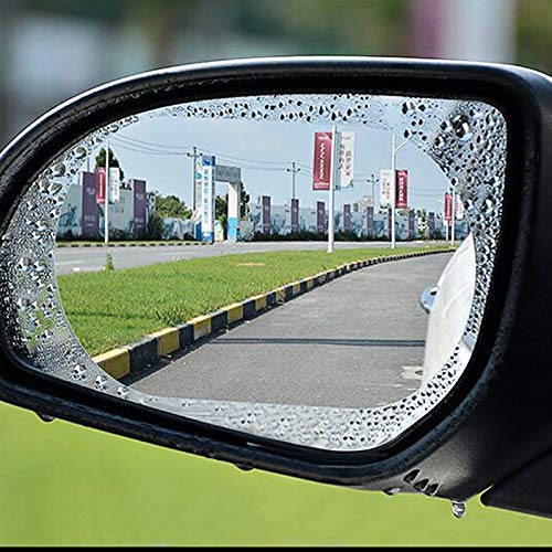 Car Rear View Mirror Anti Fog Rainproof Waterproof Protective Film (2 Pcs) for Hyundai Grand i10 (Type-2) 2016-2018