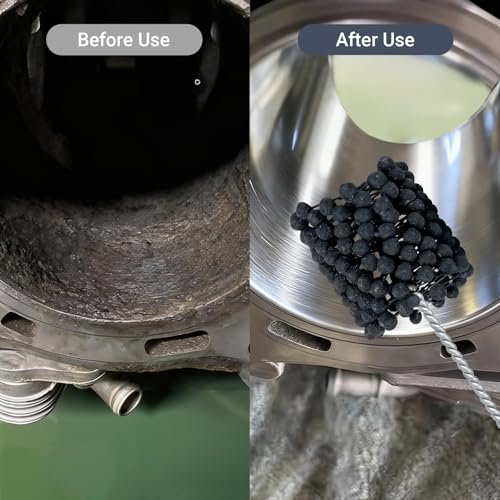 Image of Cylinder Hone, 240 Grit Silicon Carbide, 3 inch (76.2mm) Diameter Ball Hone | for Hole Diameters 2 7 /8 inch - 3 inch, Cylinder Engine Sanding Brush for Mild Steel, Stainless Steel and Cast Iron