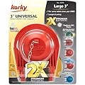 Korky 3070BP Large 3" 2X High Performance Universal Toilet Flapper, Red
