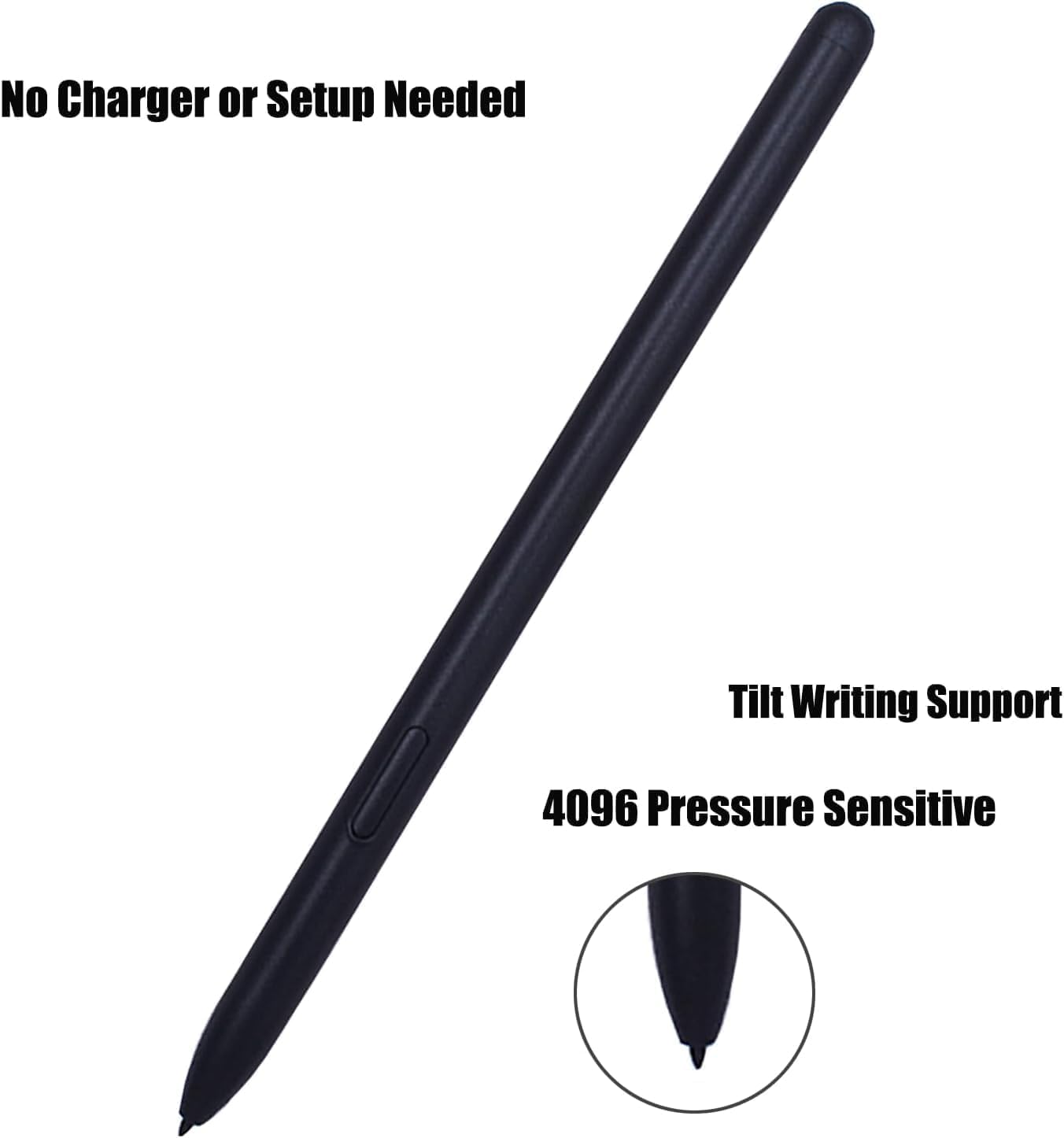 S Pen di Ricambio per Kindle Scribe, Penna Stylus ad Assorbimento Magnetico per Scrittura e Disegno Digitale con la Compatibile Kindle Scribe, Sostituto con Sensibilità a Pressione 4096 (Colore Nero)