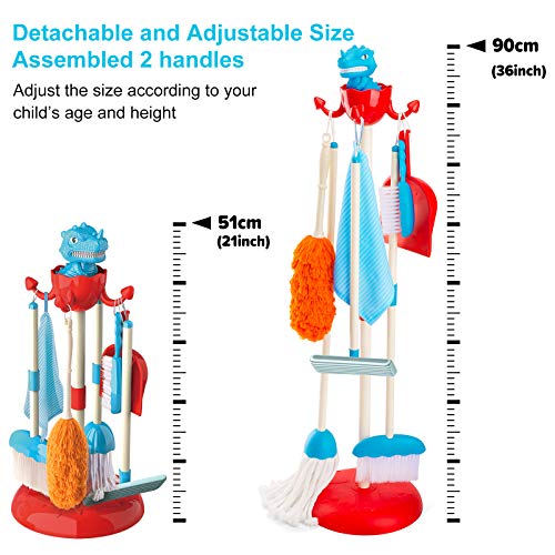 image for GINMIC Detachable Kids Cleaning Toy Set, Pretend Play Household Cleani