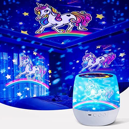 Unicorn Star Night Light Projector for Kid, Kids