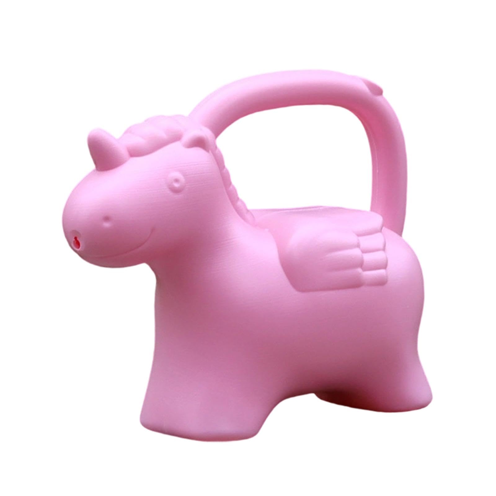 MagiDeal Children Animal Shaped Watering Can for Plants Gardening Tool 1.5L Kids Gift Spray Bottle for Indoor Outdoor Plants Courtyard, Pink Pony