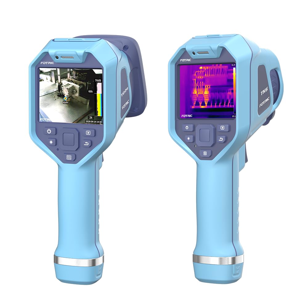 FOTRIC TD2e Acoustic Imaging Camera Bundle with TK6 Thermal Imaging Camera | See sound & heat in one kit – TD2e locates leaks, TK6 verifies hot spots. Complete industrial inspection solution