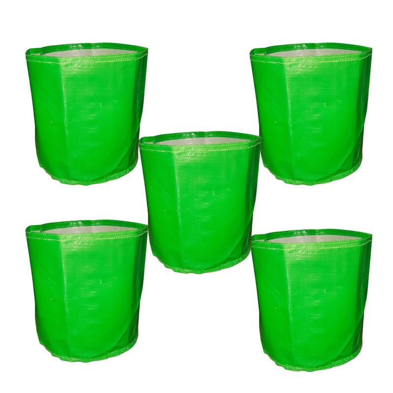 GreenLoop Grow Bags, 5 Five pcs, Triple Layer, Big 12 inch, Double Laminated, Virgin HDPE, Double Stitch Extra Strong, Long Life, for Plants, Green, 5 Five pcs (B0CW6KSC66) Amazon Price History, Amazon Price Tracker