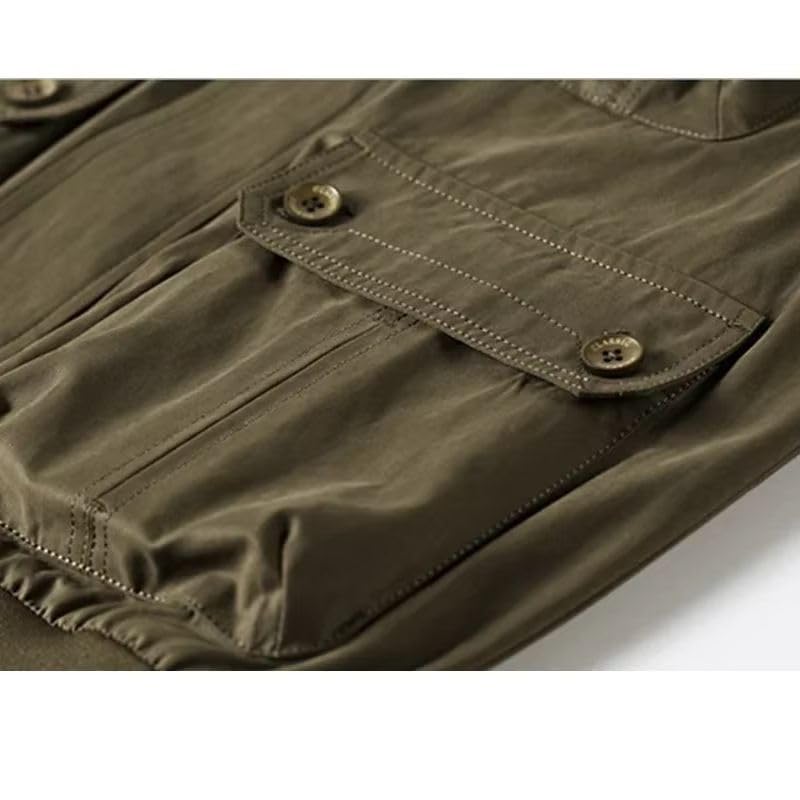 Chaleco para hombre con múltiples bolsillos de pesca con gran capacidad 6