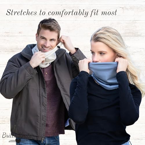 Britt's Knits Thermal Tech Neck Warmer Cold Weather Neck Gaiter Drawstring Sport Cord3