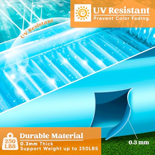 image for Sloosh Inflatable Tanning Pool Lounge Float, 70