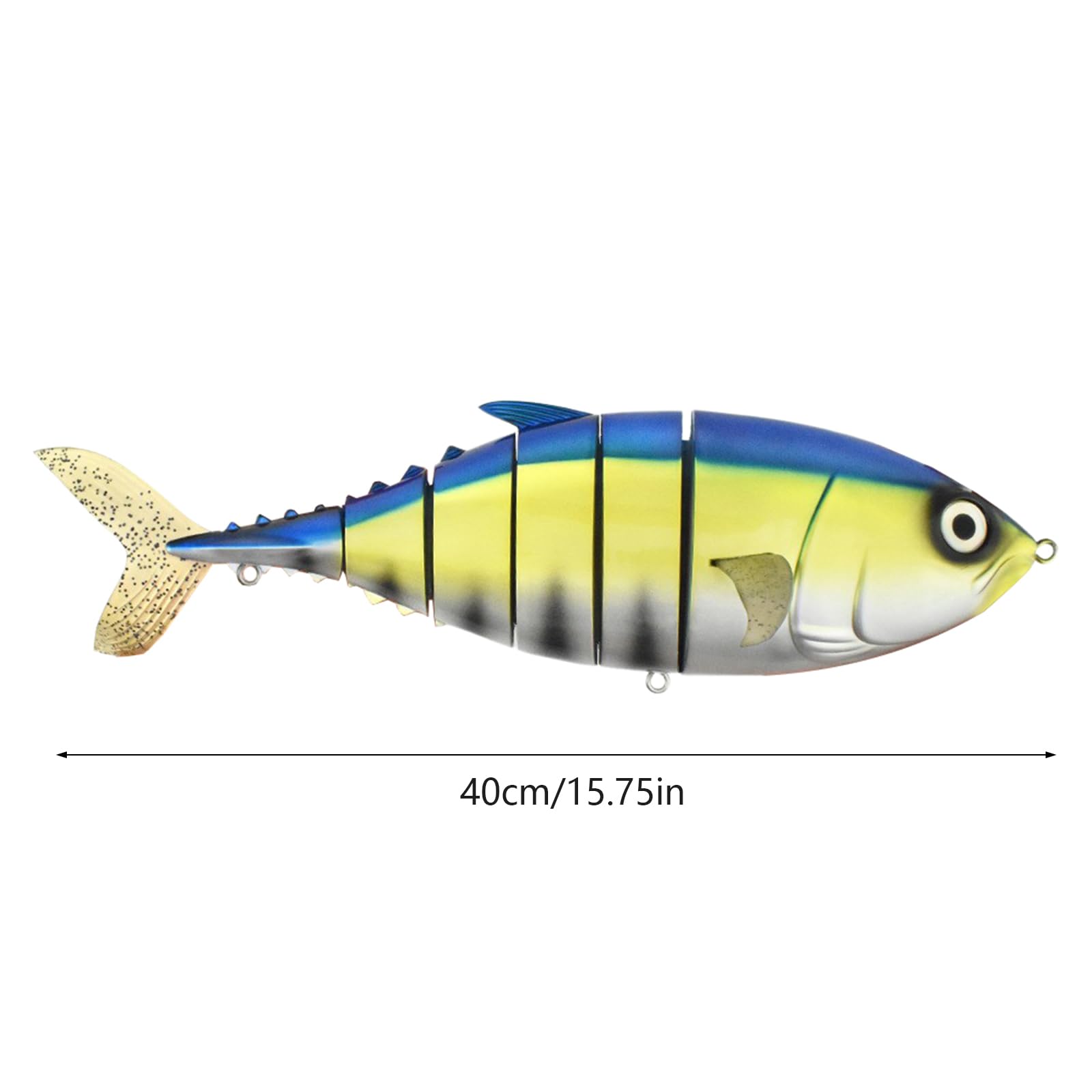Stereoskopischer Albacore Angelköder mit rasselnden Perlen und verstärktem Stoff für erfolgreiches Angeln Meerwasser Perlen Angelköder