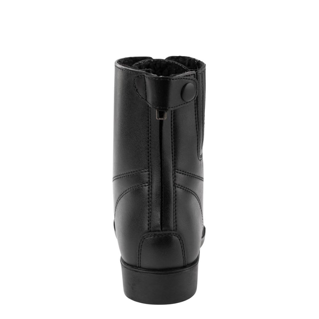 Vegane Reit-Stiefelette BZ LACE Winter« - Zip-Boot - Veganer Reit-Schlupf-Schuh - Komfortinnensohle - Schnürung - Teddyfutter - Hautverträglich - Atmungsaktiv