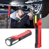 Work Light for Mechanic, Rechargeable 2000mAh LED Work Light with 160° Swivel Head and Magnetic Base,6 Lighting Modes and 180°Hooks, Portable Magnetic Flashlight for Car Repair, Inspection, Garage