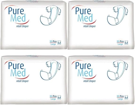 Puremed Hasta Bezi Tekstil Y zey Yeti kin Hasta Bezi B y k Large Boy 30Lu 4 Paket 120 Kullan m