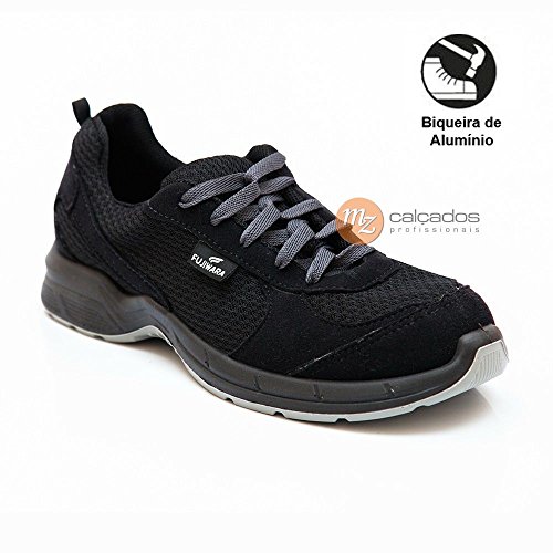 Tênis De Segurança Preto Fujiwara Air 4097HTOT5400LA N°39 Biqueira em Alumínio CA ​36.280