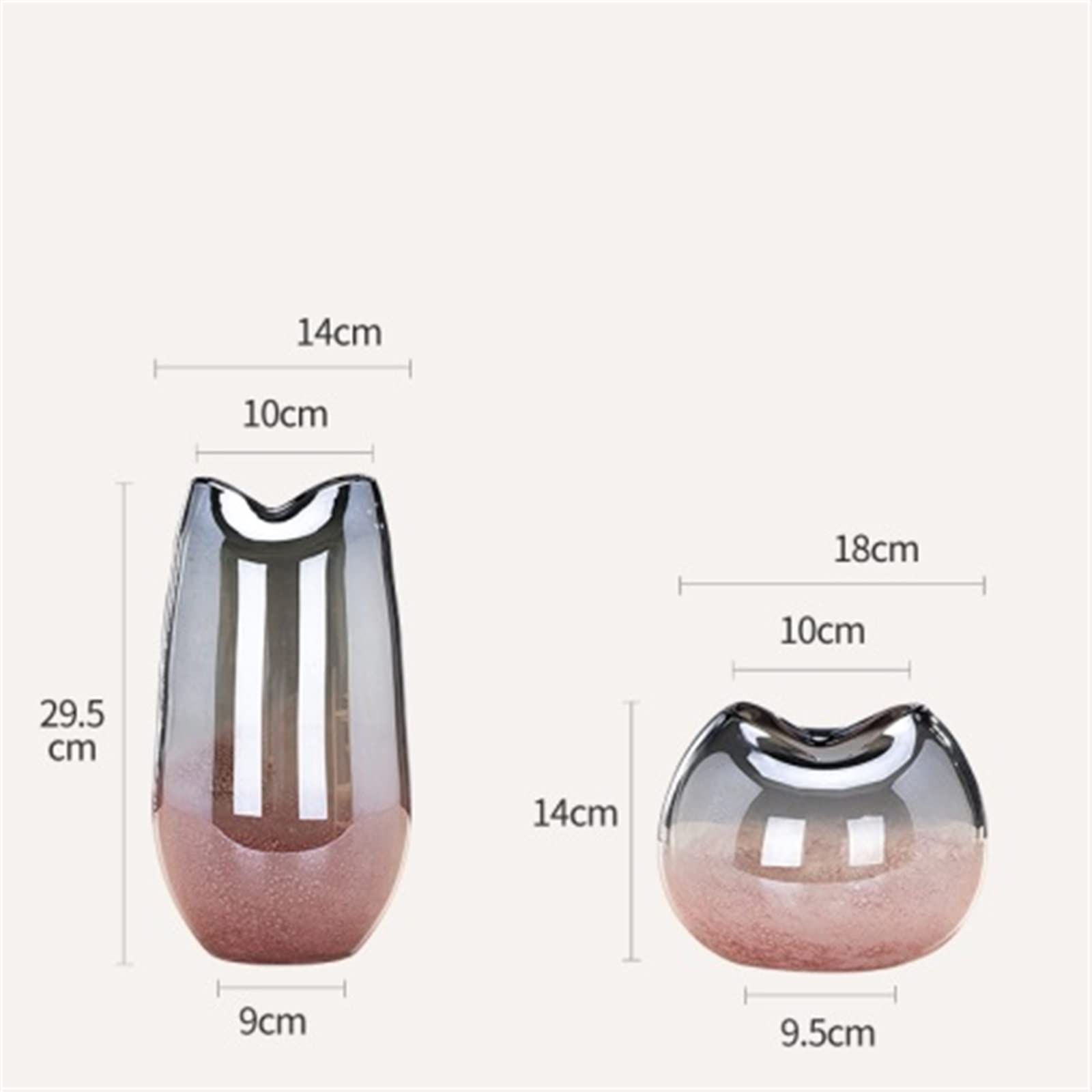 Vases Décoratifs Vase en verre moderne simple, salle modèle de luxe léger, décoration douce, décoration de salon, arrangement de fleurs de table, articles de fleurs en verre créatifs Vase de Fleurs (