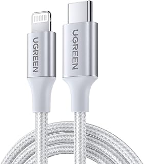 UGREEN USB-C To Lightning 2M 60W Braided Cable Silver