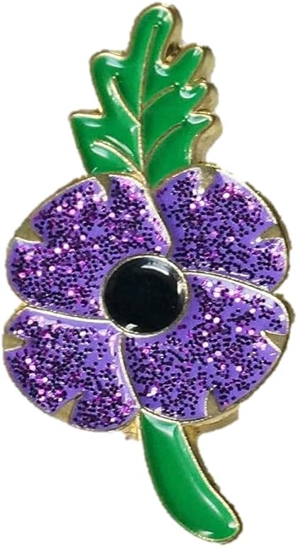 DingCollection 2019 Remembrance Purple Poppy Enamel Pin Badge Brooch Animals in War