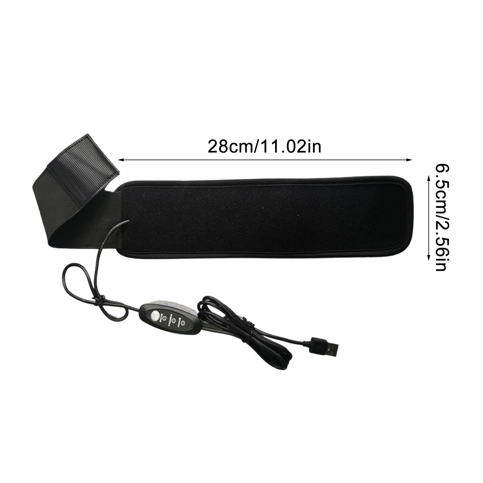 Bande chauffante USB anti-buée pour lentilles 28 x 6,5 cm 3 réglages de chaleur