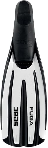 SEAC Fuga, aletas de buceo para buceo, esnórquel y apnea con bolsillo para los pies, para adultos, fabricadas en Italia