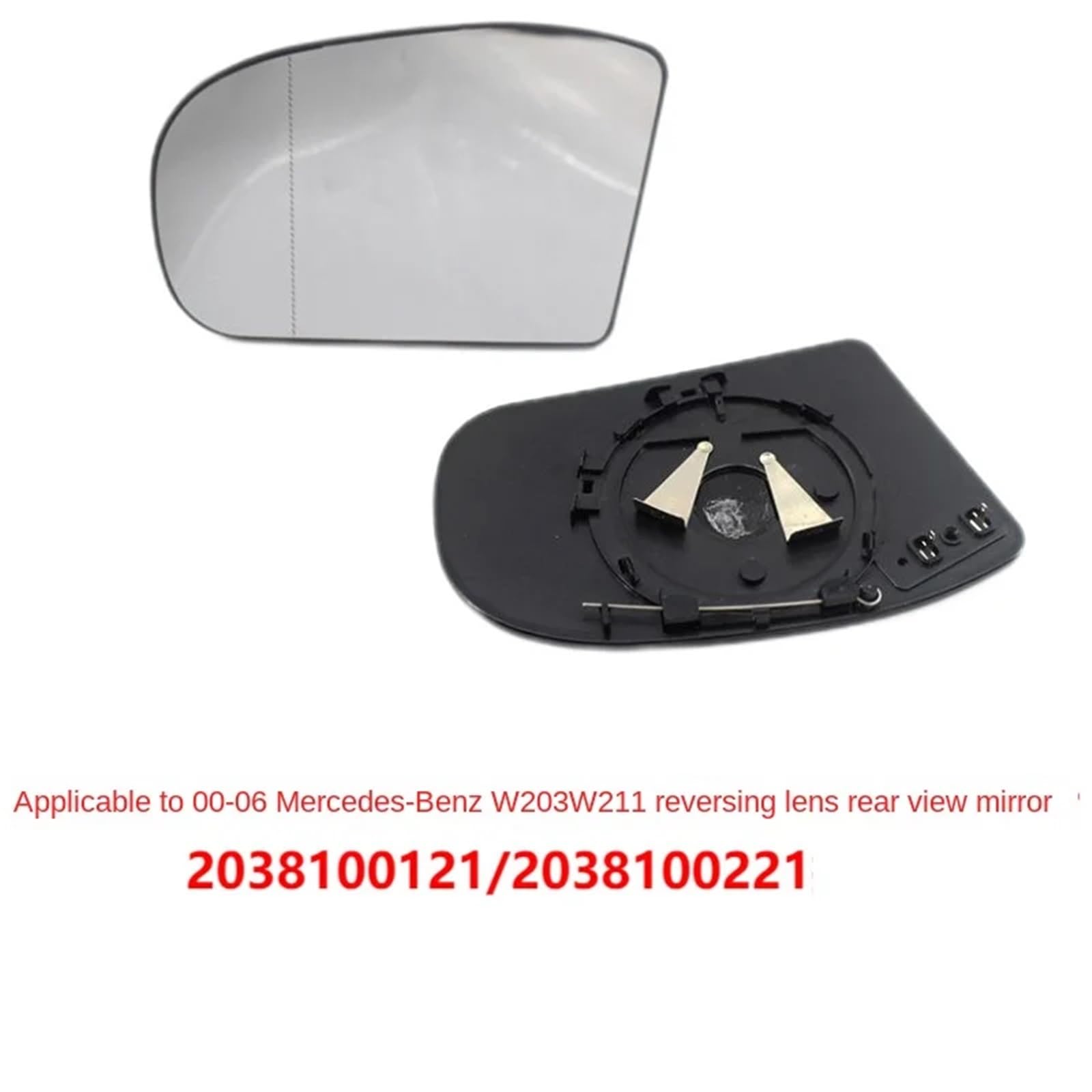 Vetro Dello Specchietto Retrovisore Lente specchietto retrovisore 2038100121 applicabile agli anni 2000-2006 per Benz W203 W211 installare(Right)