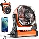 Camping Ventilator Kitwlemen mit LED Laterne und 20000mAh Akku
