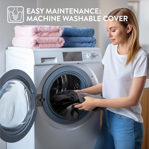 Navaris Katzenbett mit extra Kissen - Hunde und Katzenkissen - Hundebett Katzenbett flauschig - Katzenkorb waschbar - Katzen Bett auch für kleine Hunde - Grau