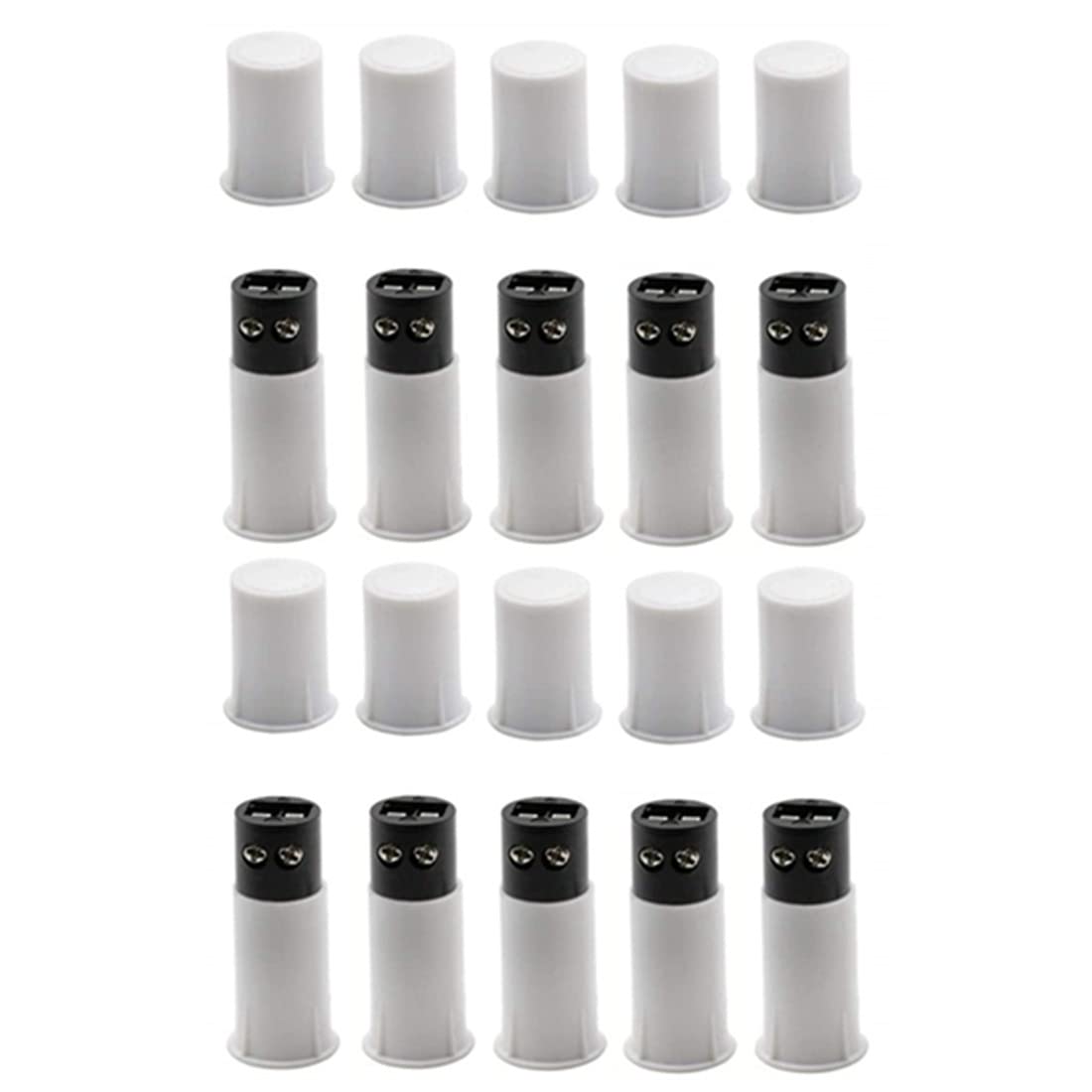 bnafes Magnetic Reed Switch MC-33C Normally Closed Recessed Window Door Contact Sensor Alarm Magnetic Reed Switch - (10 Sets)