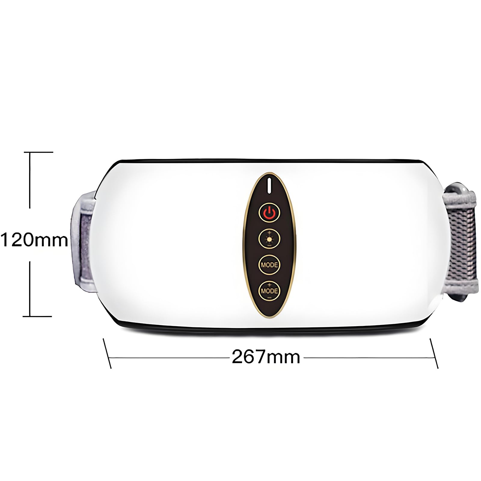 Cintura Dimagrante Elettrica con Vibrazione Termica, Cintura Dimagrante Elettrica con 4livelli Vibrazione Regolabili E 3temperature, Temporizzazione,per Plasticità Salute, Favorisce Digestione