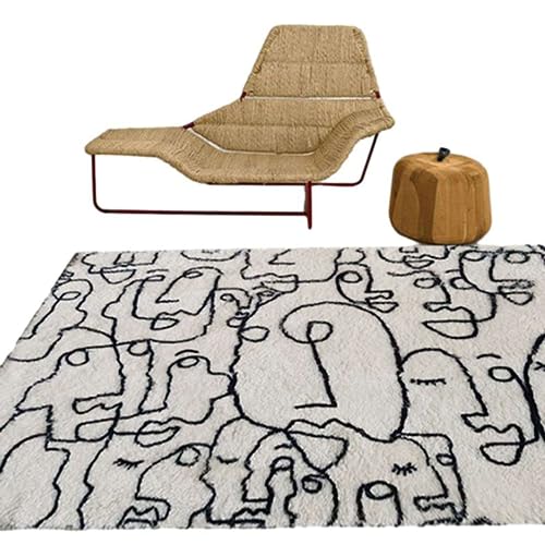 Moquette le bord épais imitation cachemire 80x120cm douce - 2
