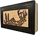 Bellewood Designs Hidden Gun Storage Cabinet with Deer Scene - Wall-Mounted Gun Safe to Securely Store Your Firearm