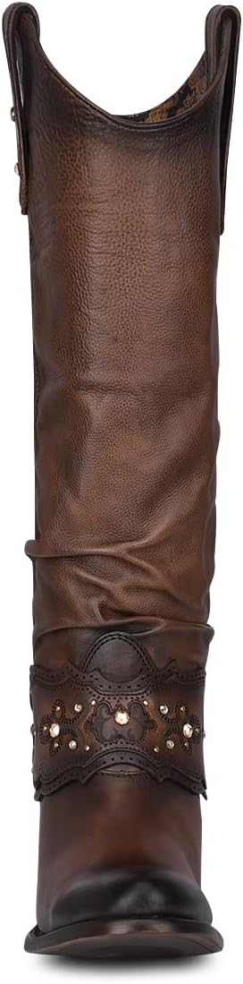 Cuadra Women's Tall Boot in Bovine Leather Brown - Image 3