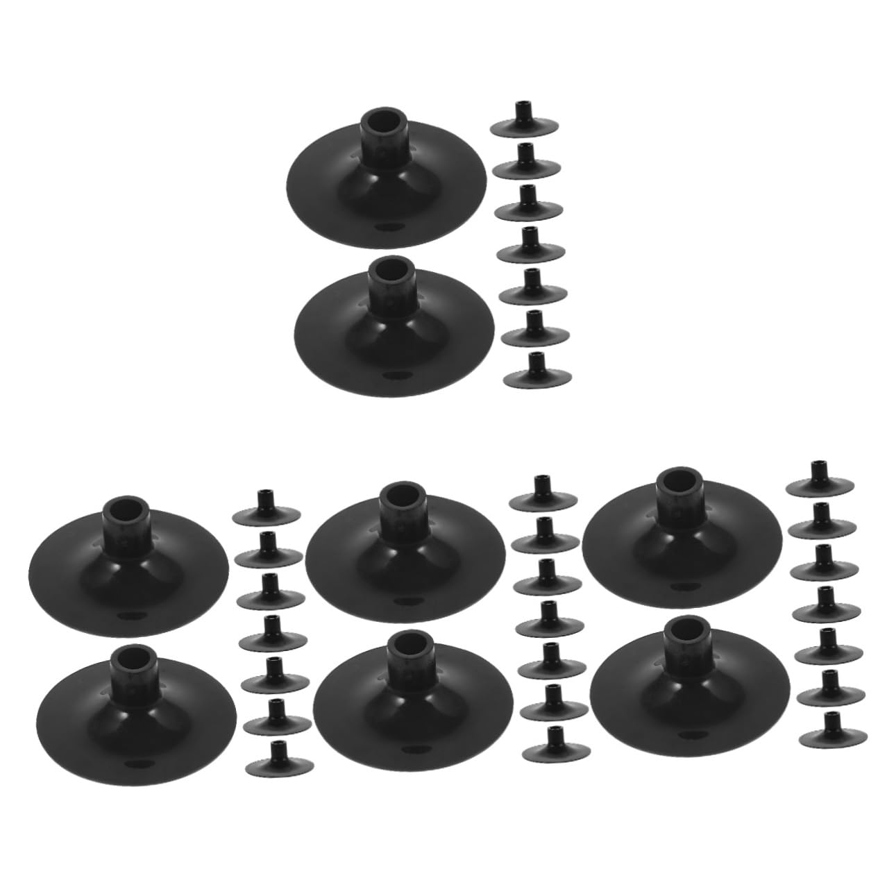 Sosoport 40pcs Cup Arrow for Boys and Girls Rubber Archery Tips Outdoor Game Accessories Easy Install Removal for Fun