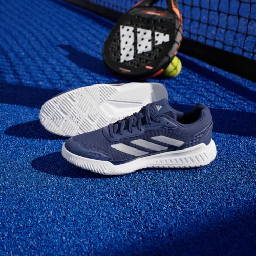 Miniatura 8 de Adidas Hombre Courtquick Mens Padel Shoes, Dark Blue Silver Met. Ftwr White, 41 1 3 Eu