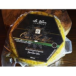 Queso CURADO Artesano elaborado con leche cruda. Pieza entera 1 Kg. aprox - Serie ´´Oro Andaluz´´ Corteza natural con aceite de oliva virgen extra. Elaborado en Sevilla