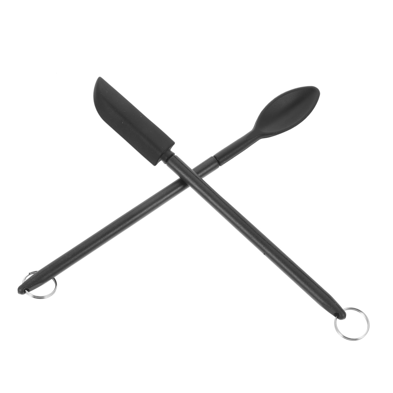 Kleiner Silikonspatel Satz mit Kosmetikspatel und Butterschaber Hitzebeständig Ergonomischer Griff Vielseitig für Küche Backen und Kosmetik