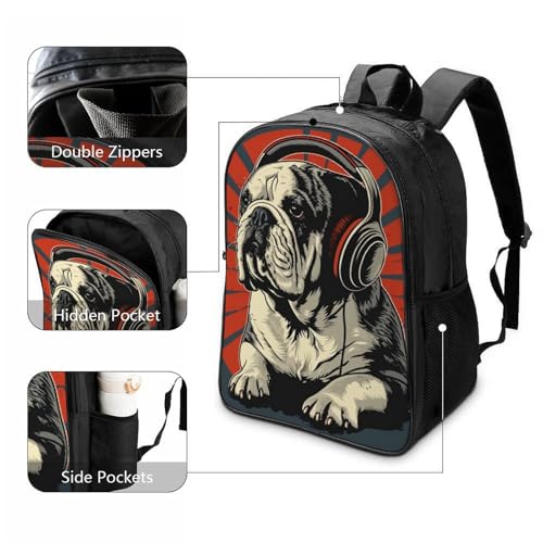 Mochila de Bulldog Francés para niños y niñas ideal para el colegio y excursiones 3