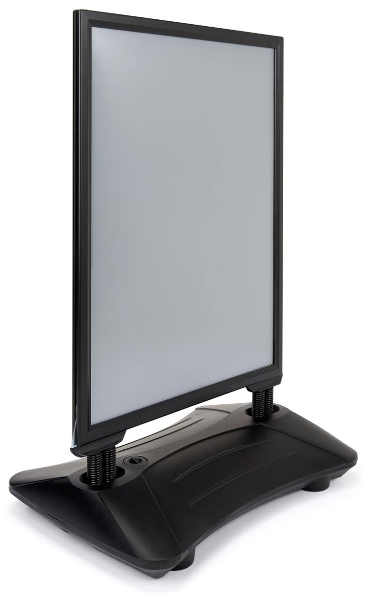 Amazon.com : Displays2go 30 x 40 Inch Double Sided Sidewalk Sign with  Fillable Base and Springs – Black (PSSS3040BK) : Business And Store Sign  Holders : Office Products