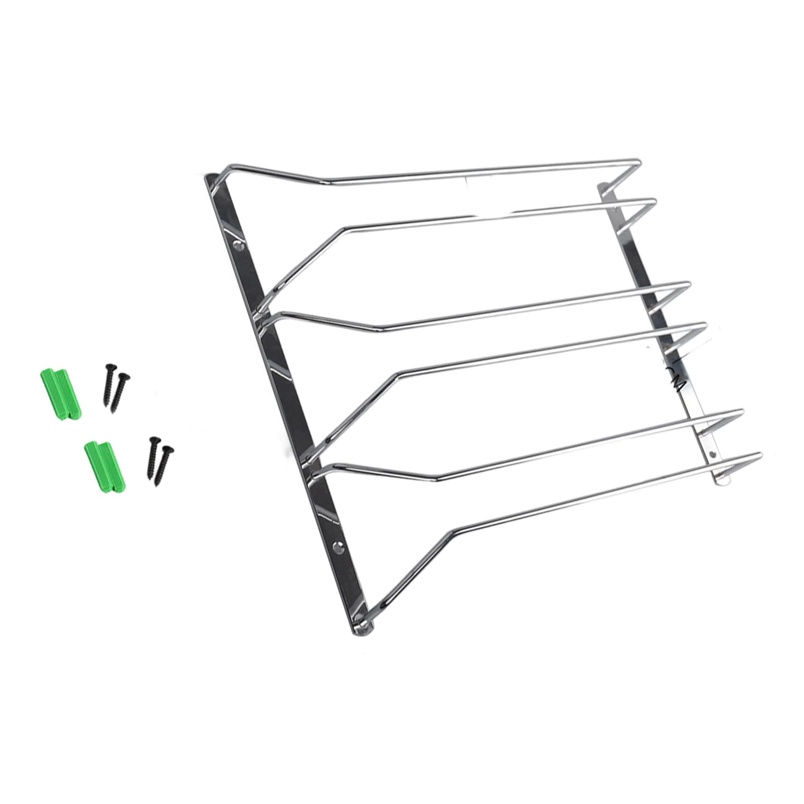 carotoe Nonrust Steel Overhead Wine Glass Shelf Space Efficient Mountable for Dining Accessories Space Saving Wine Rack