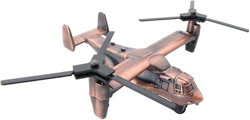 Miniatura 2 de Treasure Gurus Metal Replica USAF USMC V-22 Osprey VTOL Die Cast Sacapuntas